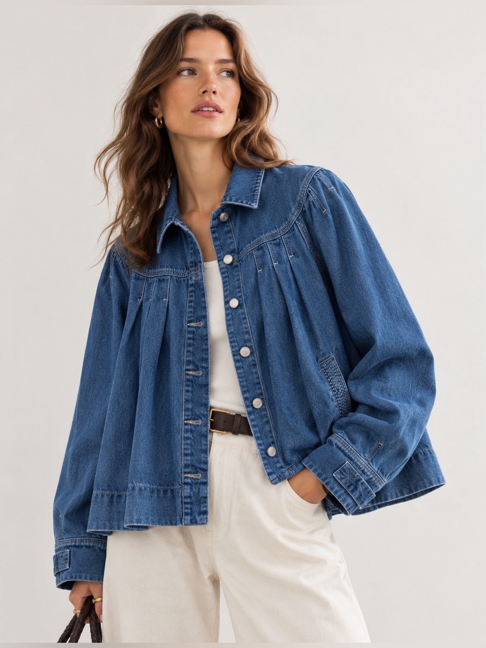 Merlette Easton Denim Jacket in Blue Size M